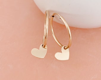 Little Hearts Hoop Earrings