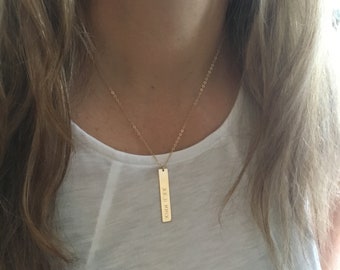 Vertical Bar Necklace