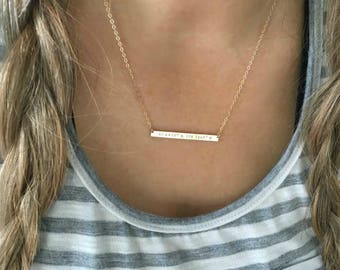 Dainty Bar Necklace