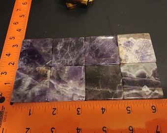 Amethyst stone polished ready to cut for cabs.
