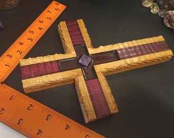 Artistic designed wall cross.