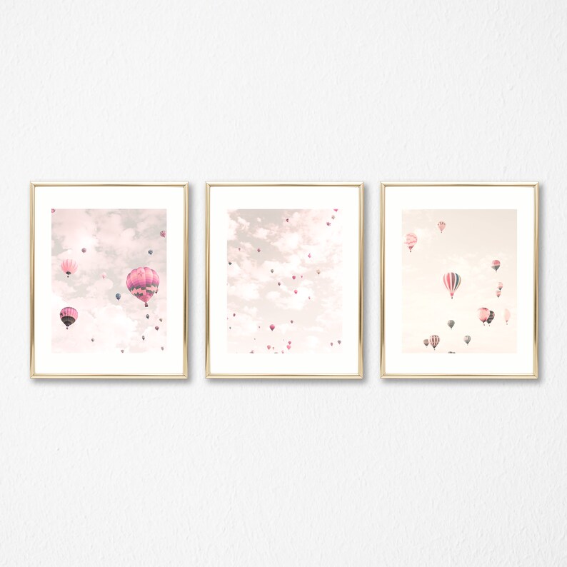 Girls room decor, set of 3, girl nursery decor girl nursery wall art girl nursery prints, girls room art, travel nursery Paris image 1