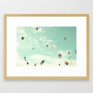 Hot air balloon nursery decor, gender neutral nursery prints, adventure nursery wall art, nursery art, nursery wall decor, baby room decor image 5