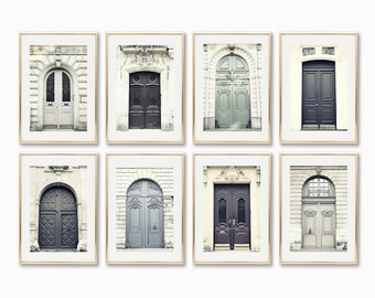 Door prints, Paris wall art prints, Paris prints, Paris photography prints,  extra large wall art gallery wall set Paris art prints door art