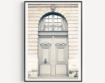 Black and white photography print, door print, door photography, door art,  Paris photography, Paris wall art, neutral wall art