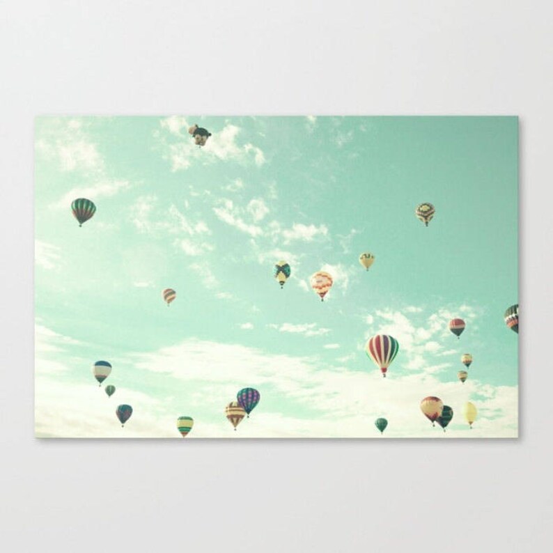 Hot air balloon nursery decor, gender neutral nursery prints, adventure nursery wall art, nursery art, nursery wall decor, baby room decor image 4