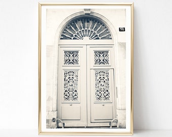 Extra large wall art, door print, door photography print, door art, neutral wall art print, Paris photography, Paris wall art, Paris print