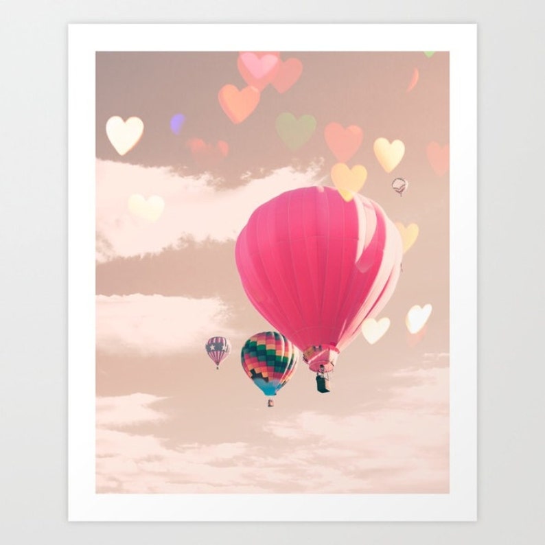 Hot air balloon nursery girl nursery decor girl nursery wall Etsy