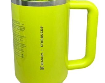 Stanley X Starbucks Limited Edition Lime Green Shimmer 40oz Tumbler New with Tag