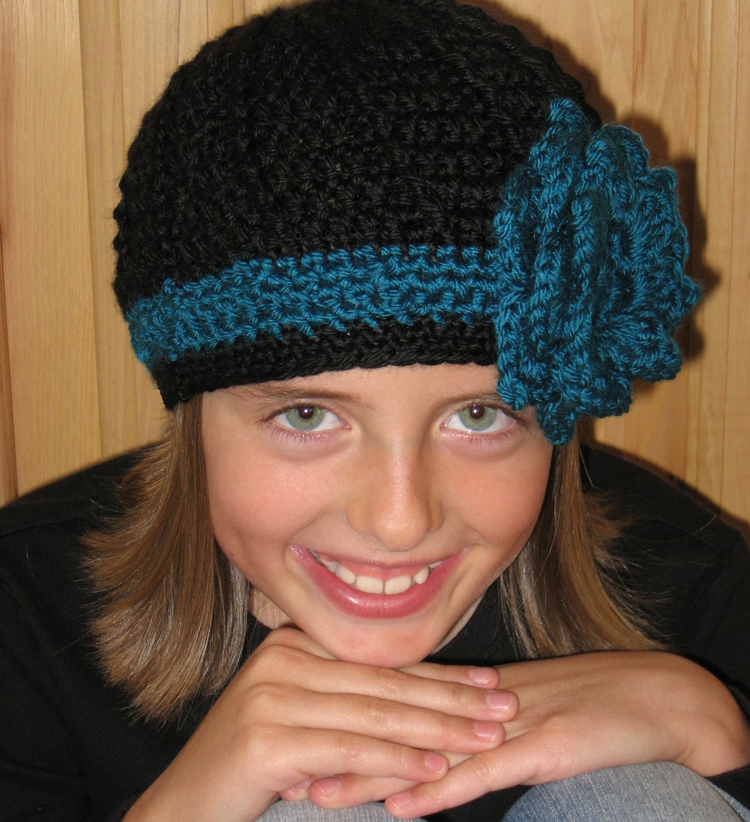 Flower Crochet Hat Pattern – Beginner Friendly, Baby to Child Sizes ...