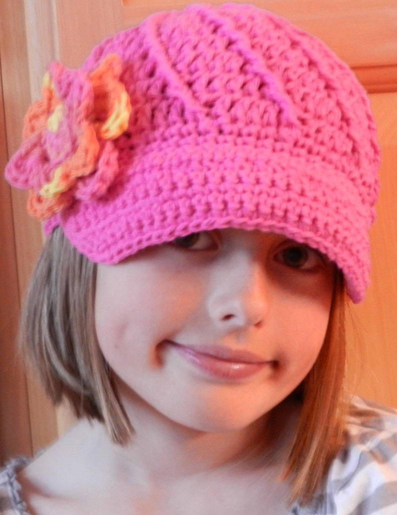 Crochet Hat Pattern Twisted Newsboy Crochet Hat Pattern With - Etsy