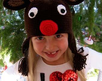 Reindeer Crochet Hat Pattern