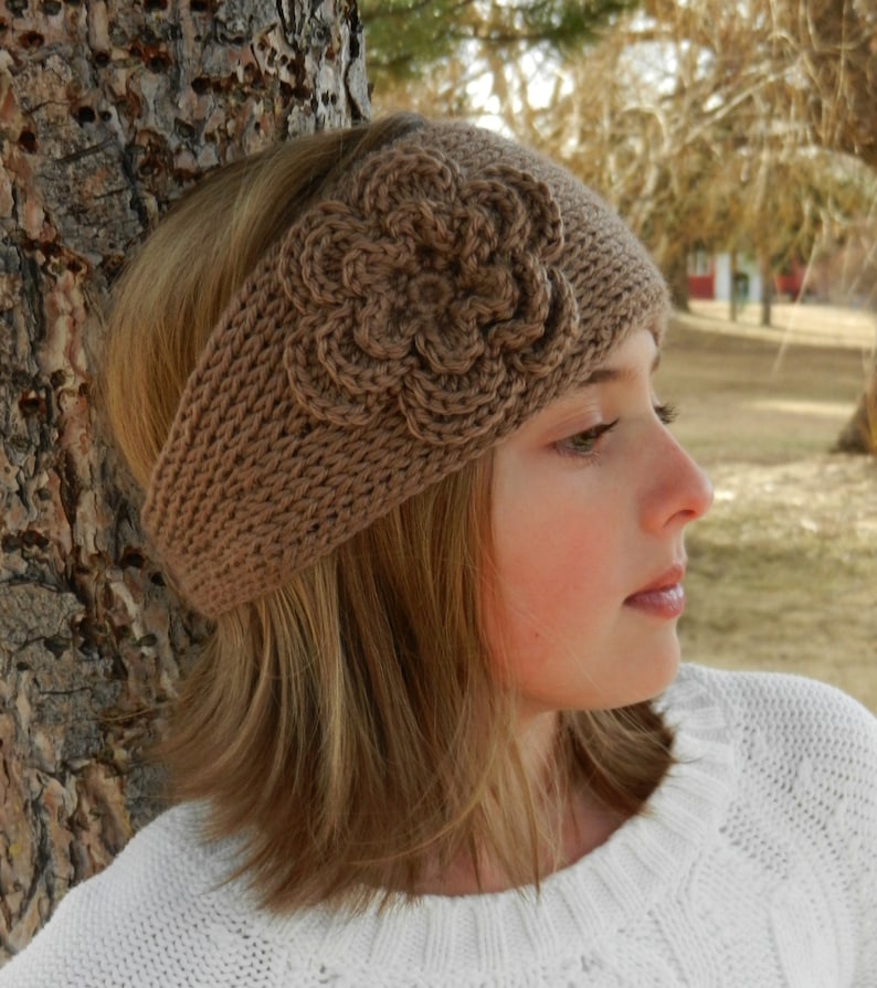 Tunisian knitlook Crochet Headband Pattern With Etsy
