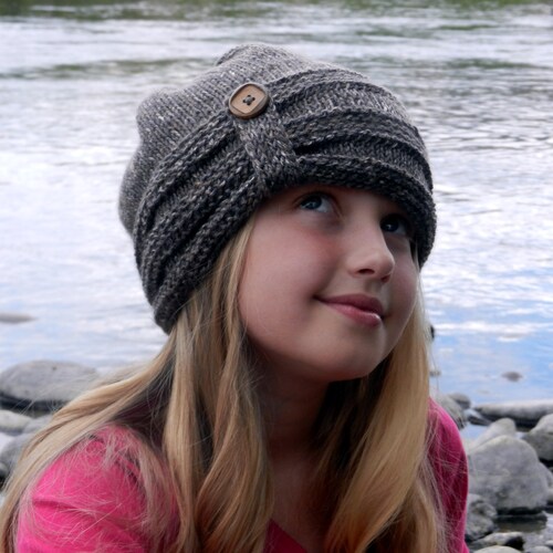 tunisian crochet slouchy beanie