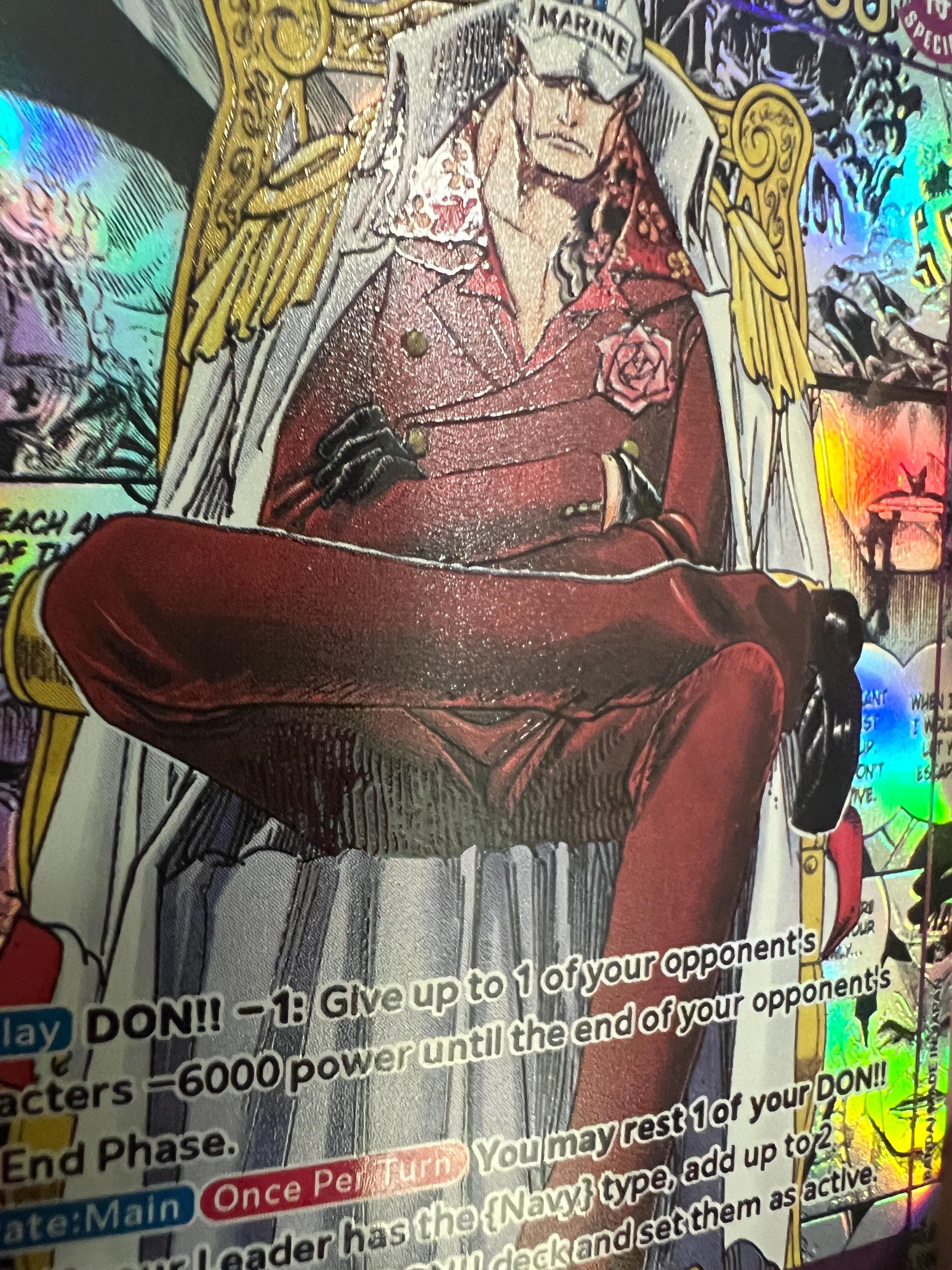 Sakazuki OP16-065 SR Manga Proxy Card: Textured Holographic