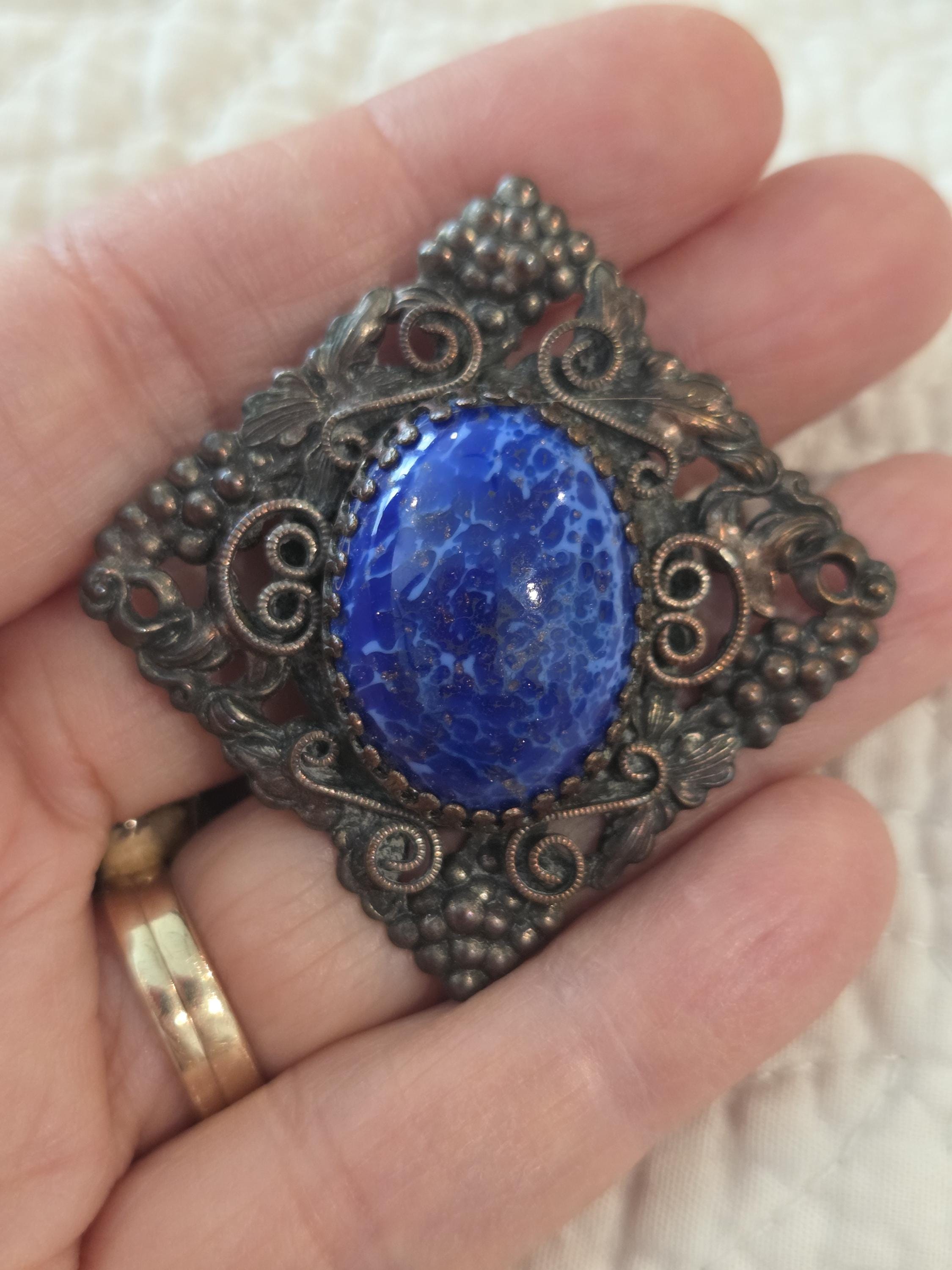 Czech Brooch - Etsy
