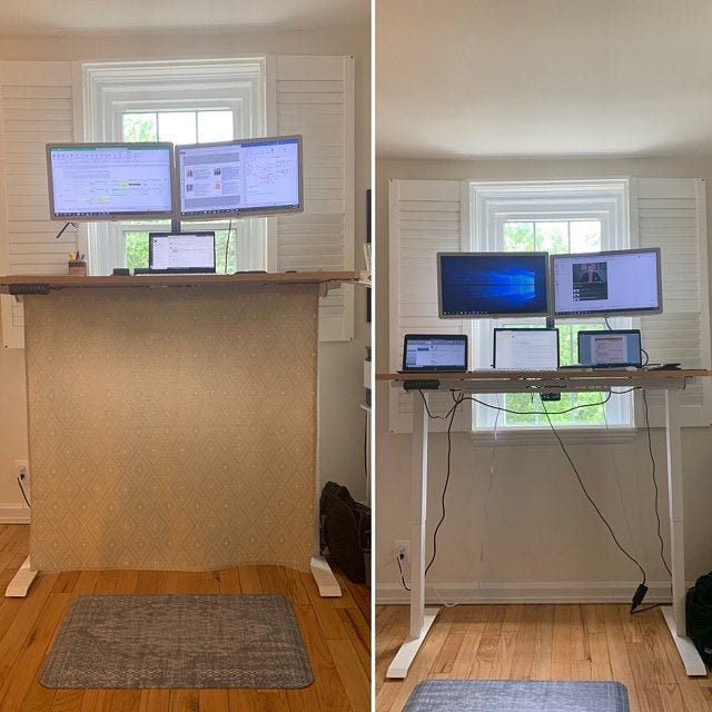 How To Hide Cords On A Standing Desk – A Pretty Happy Home