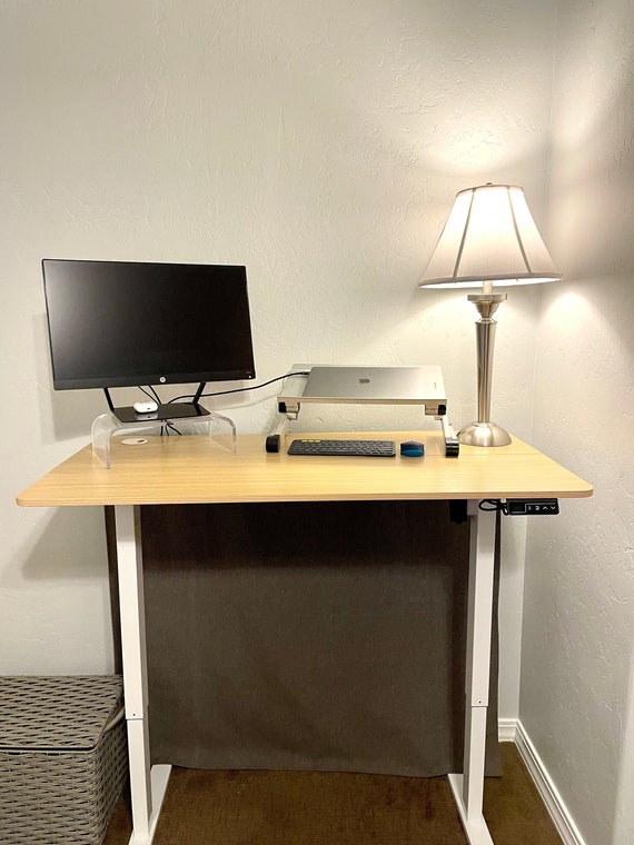 Desk Curtain / Office Desk Skirt / Work From Home / Standing Desk