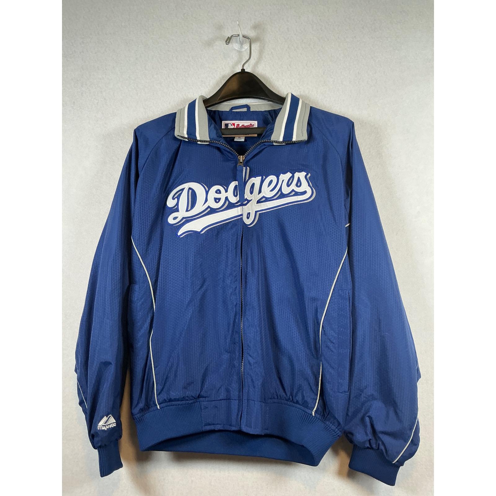 90s majestic MLB L.A ドジャース　jacket　美品 Vintage Majestic Authentic Los Angeles Dodgers Zip Up Jacket