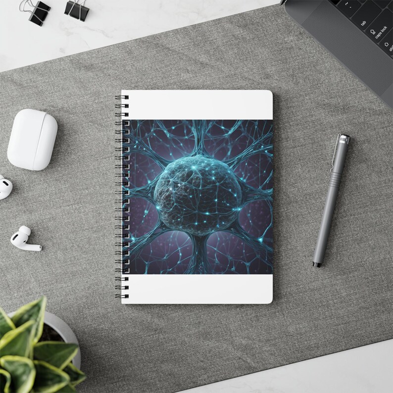 Maskininlärningsanteckningsbok | AI-utvecklare present spiraljournal | neurala nätverkskodning present till honom bild 5