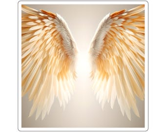 Affiche murale céleste Ailes d'ange | Poster Lumière du Ciel | Cadeau de décoration biblique