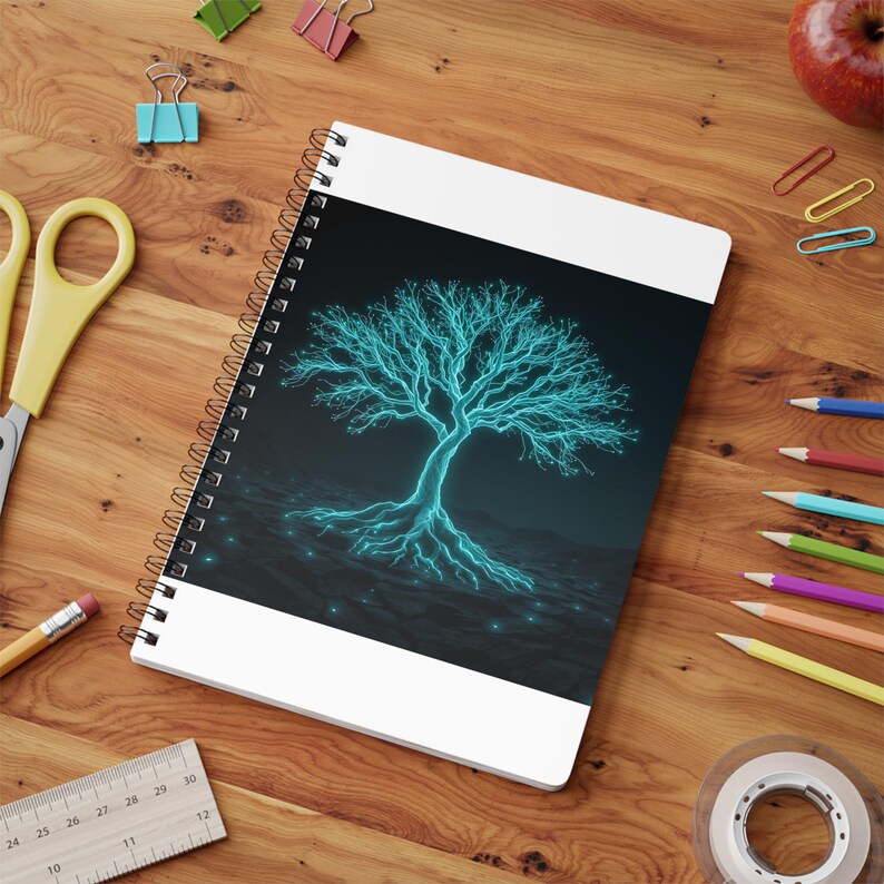 Programmer Spiral Notebook | Linux Developer Gift | Open Source Coding Journal | Dark Terminal Aesthetic image 6