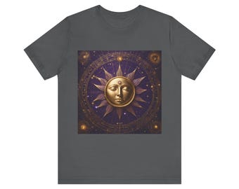 Camiseta de astrología con constelación del zodiaco / Ropa urbana gótica celestial / Regalo cósmico oscuro unisex