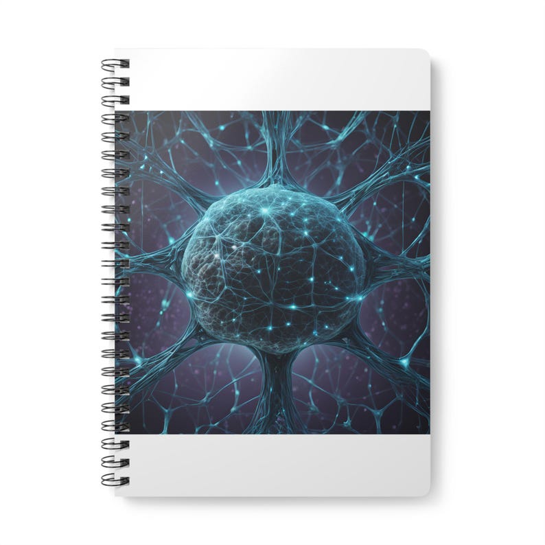 Maskininlärningsanteckningsbok | AI-utvecklare present spiraljournal | neurala nätverkskodning present till honom bild 1
