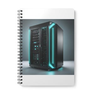 Cuaderno de infraestructura DevOps / Diario de codificación en espiral para terminales / Registro de desarrollo de canalizaciones CI/CD / Estética de tecnología oscura