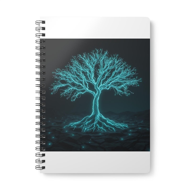 Programmer Spiral Notebook | Linux Developer Gift | Open Source Coding Journal | Dark Terminal Aesthetic image 1
