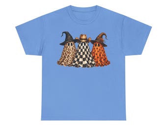 Gruseliges Geisterfreunde-Halloween-T-Shirt | Niedliches Geister-T-Shirt | Halloween-Kostüm-Shirt | Geschenk für Geisterfans | Lustiges Halloween-Shirt für Damen und Herren