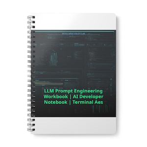 LLM Prompt Technik Arbeitsbuch | KI Notizbuch | Klemme Aesthetic Coding Journal