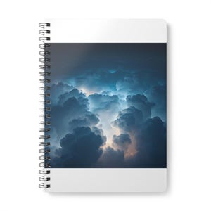 Cloud Computing Spiral Notebook | DevOps Engineer Coding Journal | Dark Terminal Sky Aesthetic