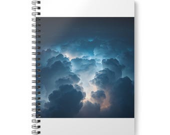 Carnet à spirale pour le cloud computing | Journal de programmation pour ingénieur DevOps | Esthétique Dark Terminal Sky