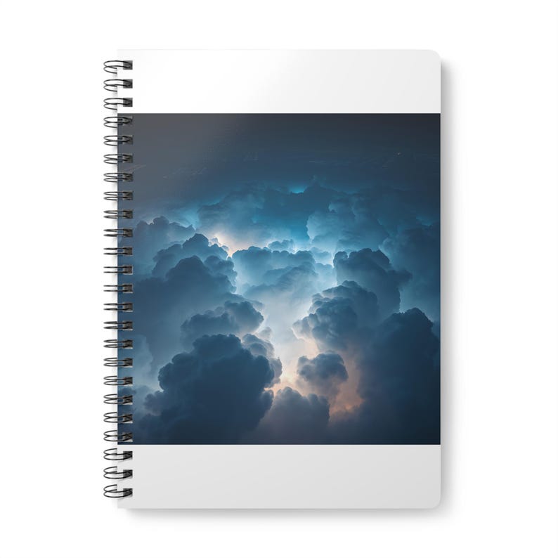 Spiralnotizbuch für Cloud Computing | Programmierjournal für DevOps-Ingenieure | Ästhetik des dunklen Terminalhimmels Bild 1