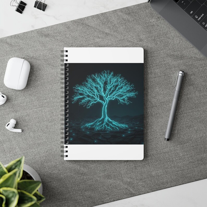 Programmer Spiral Notebook | Linux Developer Gift | Open Source Coding Journal | Dark Terminal Aesthetic image 5
