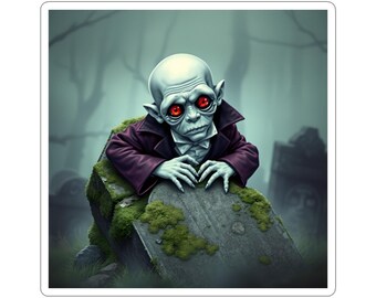 Graveyard Poet Parody Trading Card Sticker Sheet | Gross-Out Goth Verse Collector Art