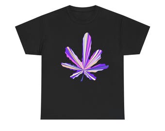 Retro-T-Shirt mit psychedelischem Cannabis-Motiv | Y2K-Weed-Geschenk für Sie und Ihn