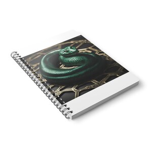 Spiralnotizbuch für Python-Entwickler | Programmierjournal im Dark-Snake-Design | Geschenk für Programmierer 2026 Bild 4