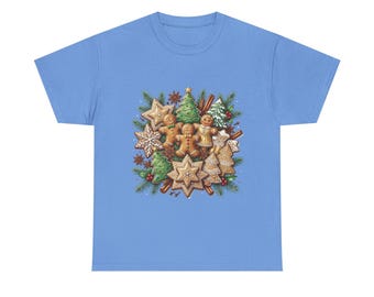 Watercolor Christmas Shirt Women Men | Cute Festive Holiday Tee | Xmas Gift She'll Love