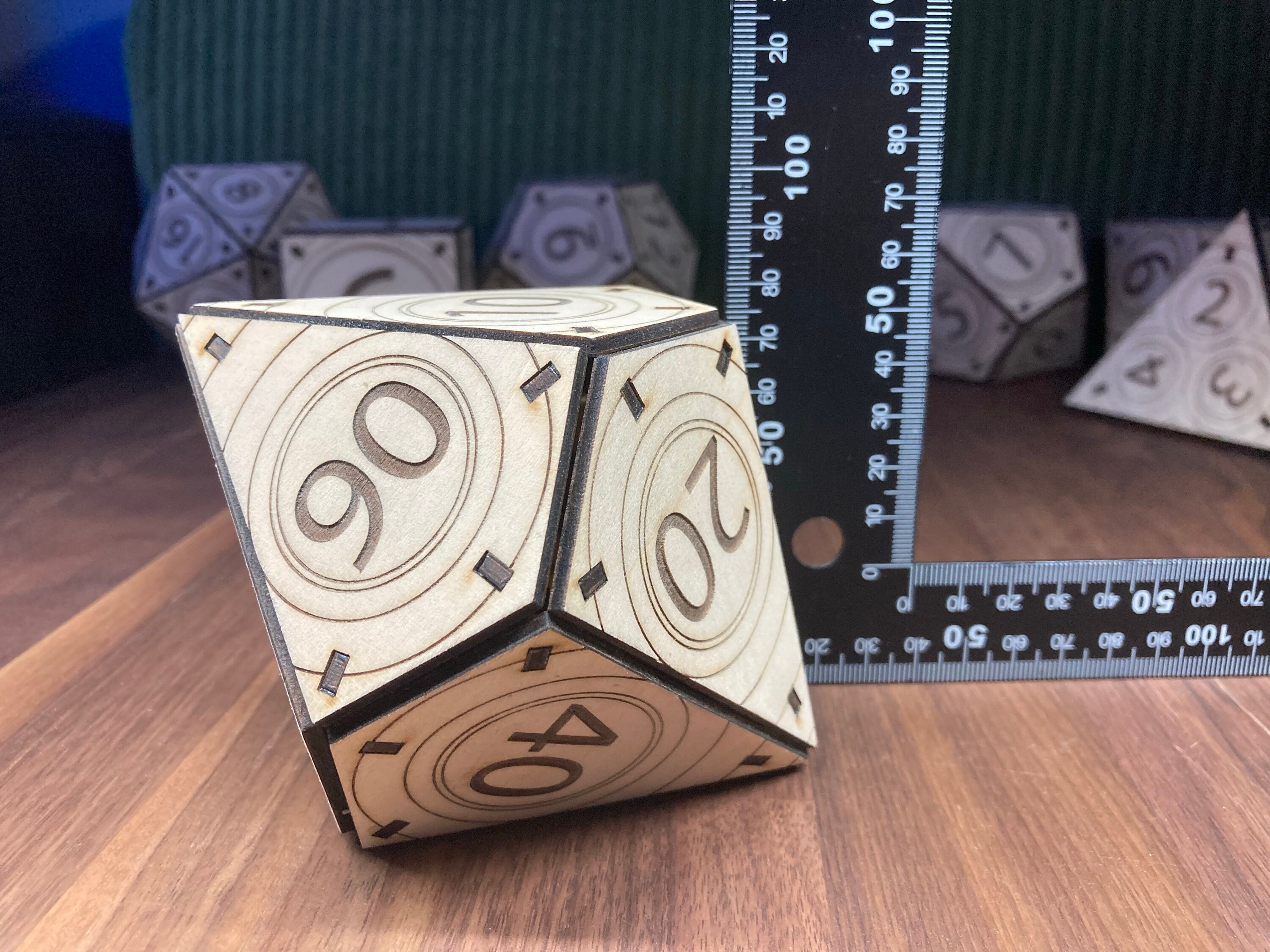 73mm Giant Dodecahedron D10 FILES | DIGITAL Files for Laser