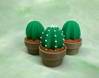 Cactus Fidget Clicker, OG COLOR - Made with real keyboard switches, 3D Printed, Stim Toy, Fake Plants