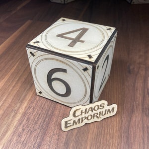 70mm Giant Wooden D6, Large Number Dice | Kit or Assembled | Cube | Laser Cut | Tabletop Gaming | Novelty Dice | Large Number Dice