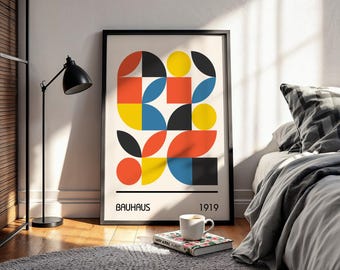 Bauhaus Fluid Shapes Poster, Abstract Organic Wall Art, Modern Black and White Print, Minimalist Chic Home Decor, Biomorphic Shape Art 1923