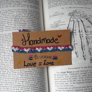 Handgjort armband - Pride - Bisexuell