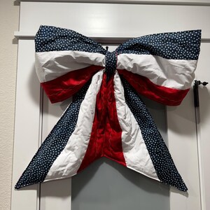 Patriotic Reversible Bow for Front Door/Decor