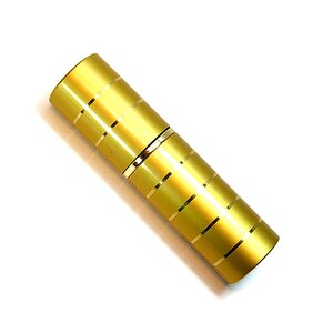 Purse Atomizer – 9 ml återfyllningsbar aluminiumsprayflaska för resor, matt guldfärgad cylinder