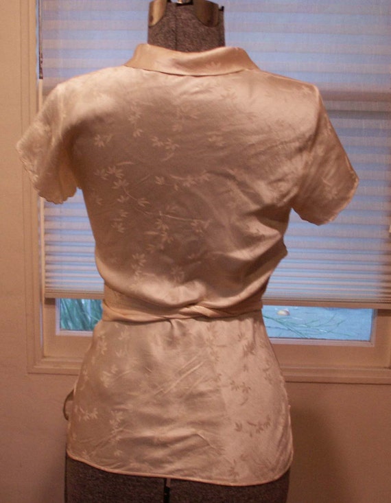 1930's silk brocade blouse - image 2