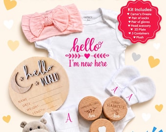Gepersonaliseerde cadeauset babywelkomstpakket