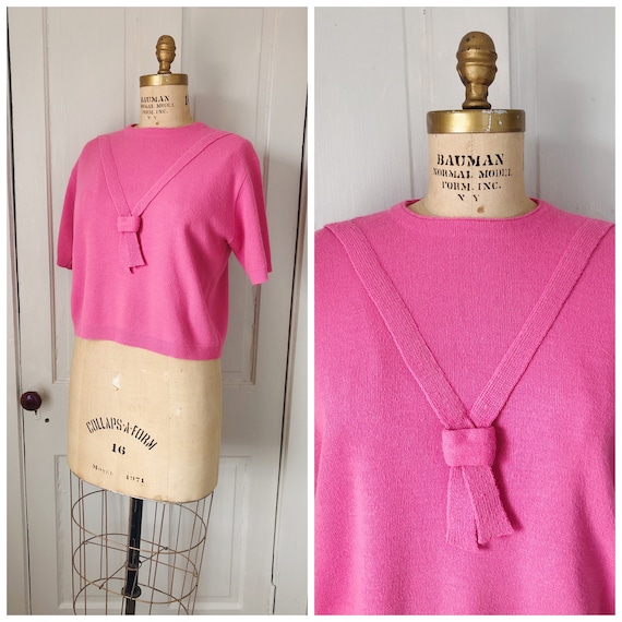 Miss Charming 1960s Short Sleeve Bubblegum Pink Pu